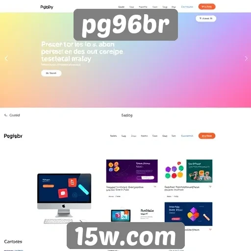 Evolução do design no portal pg96br